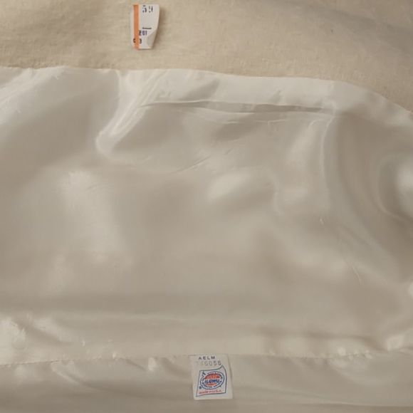 Vintage 80s / 90s Cream Mohair Blazer Jacket Deadstock Tailored Ivory Designer - Picture 8 of 12